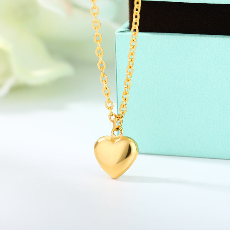 Collier simple en acier inoxydable, tendance japonaise et coréenne, assorti à tout, chaîne de clavicule