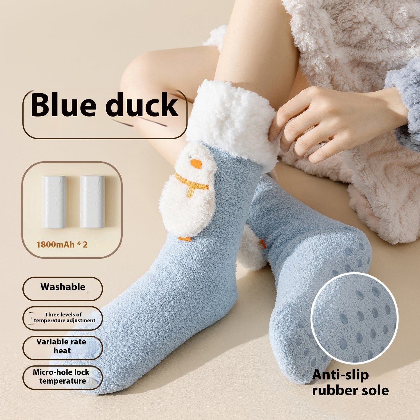 Chaussettes Yumi chauffantes électriques