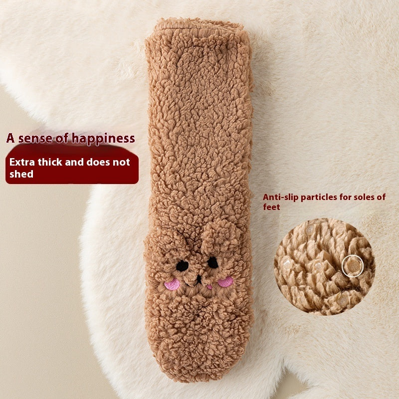 Chaussettes Niuky en velours épais