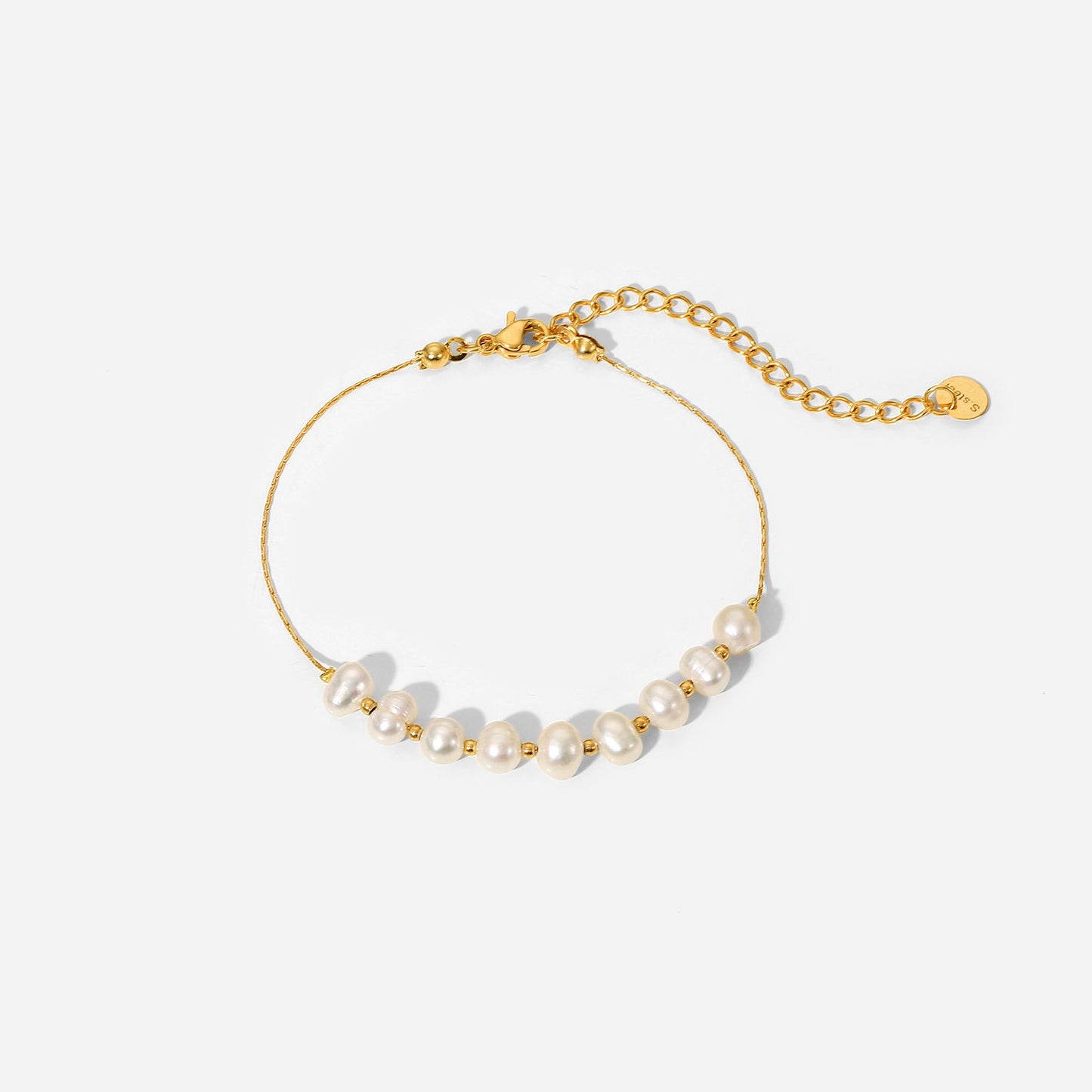 Natural Freshwater Pearl Stainless Steel Bracelet