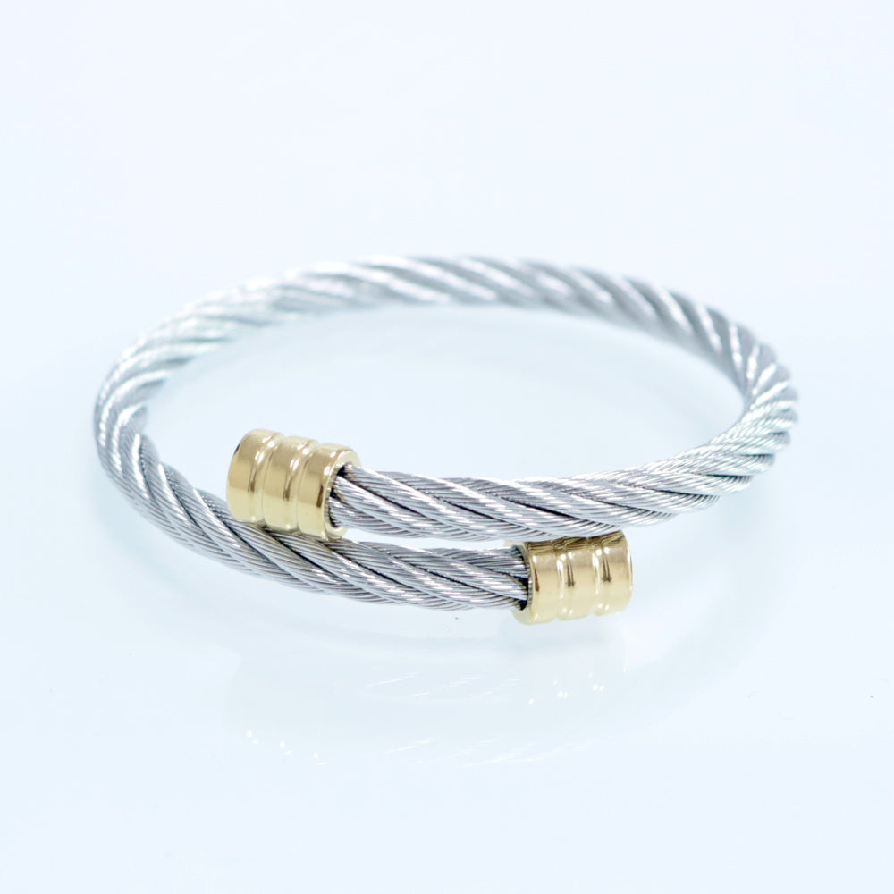 Bracelet en acier inoxydable de style punk