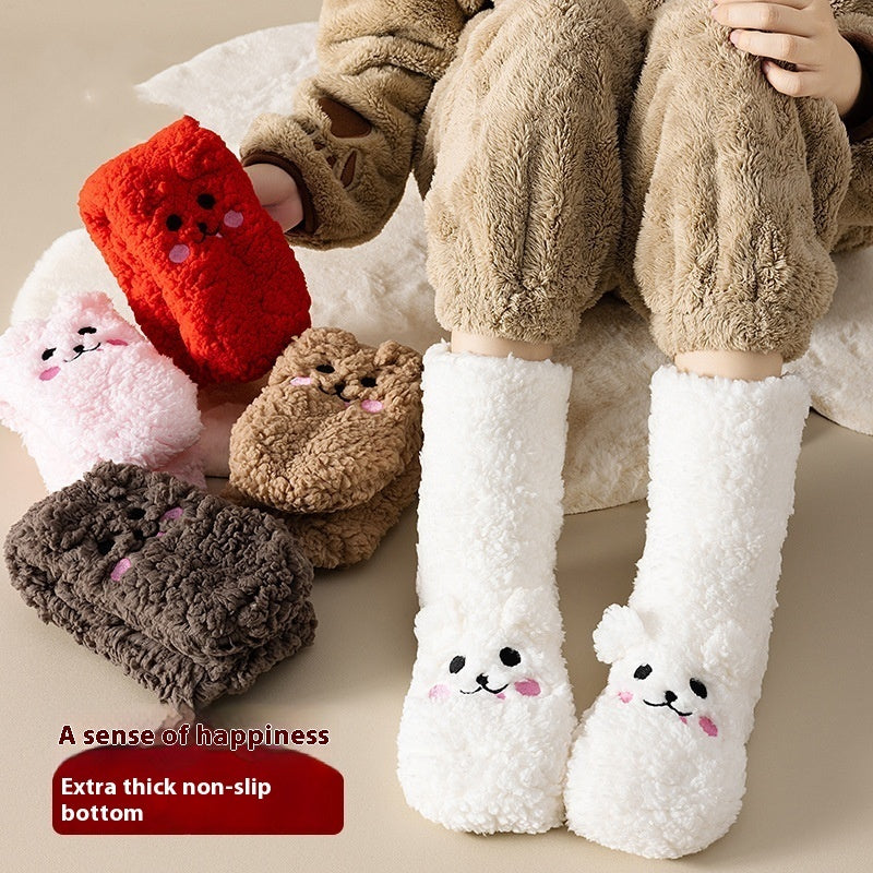 Chaussettes Niuky en velours épais