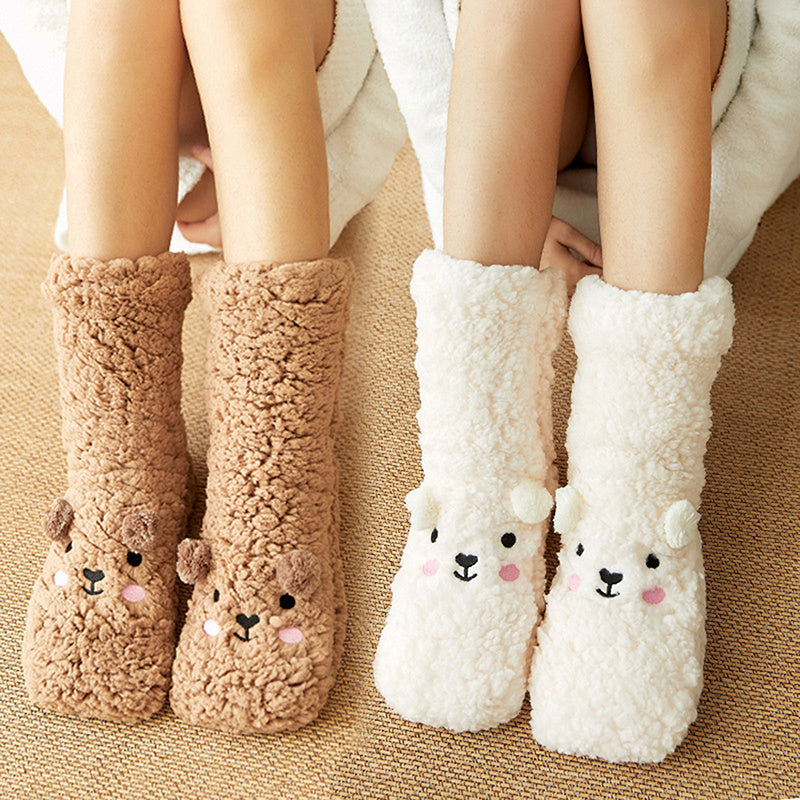 Chaussettes Niuky en velours épais