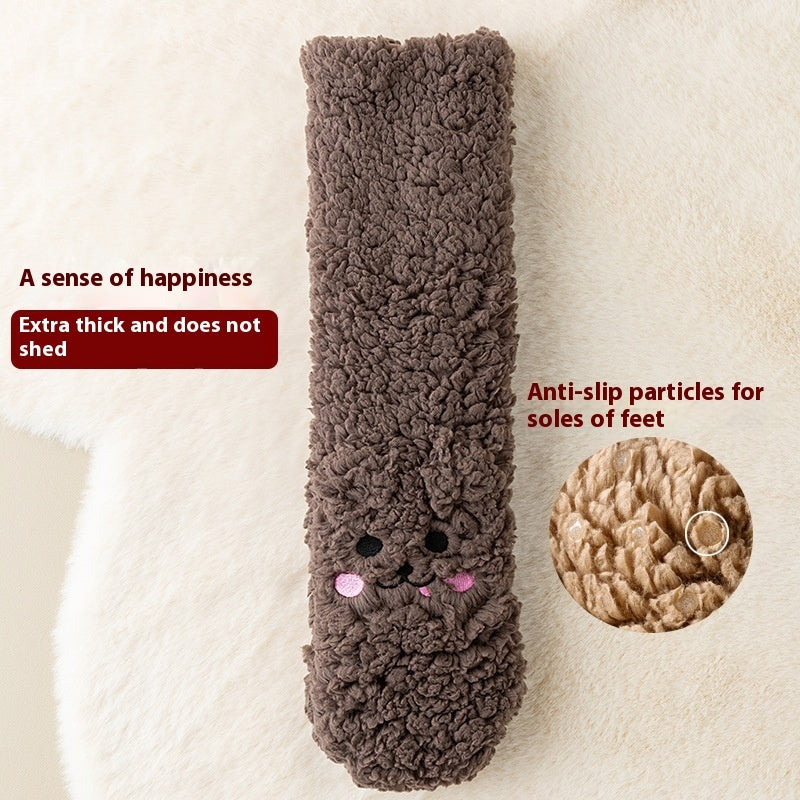 Chaussettes Niuky en velours épais