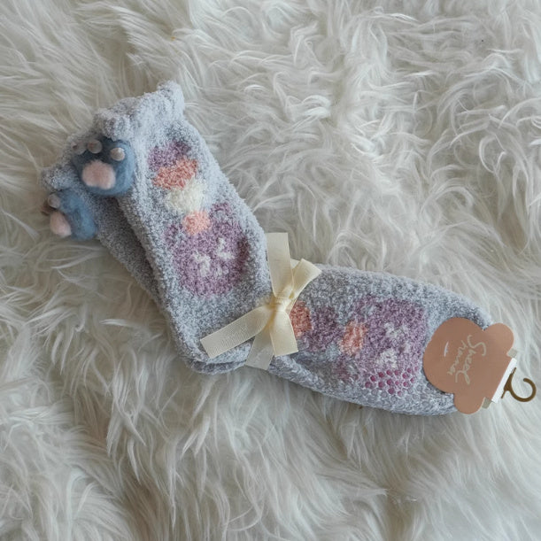 Chaussettes Wizy en polaire corail