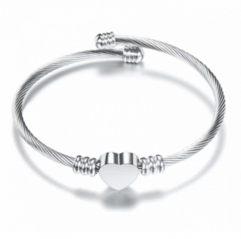 Love Bracelet Cable Wire Stainless Steel Wire Braided Bracelet
