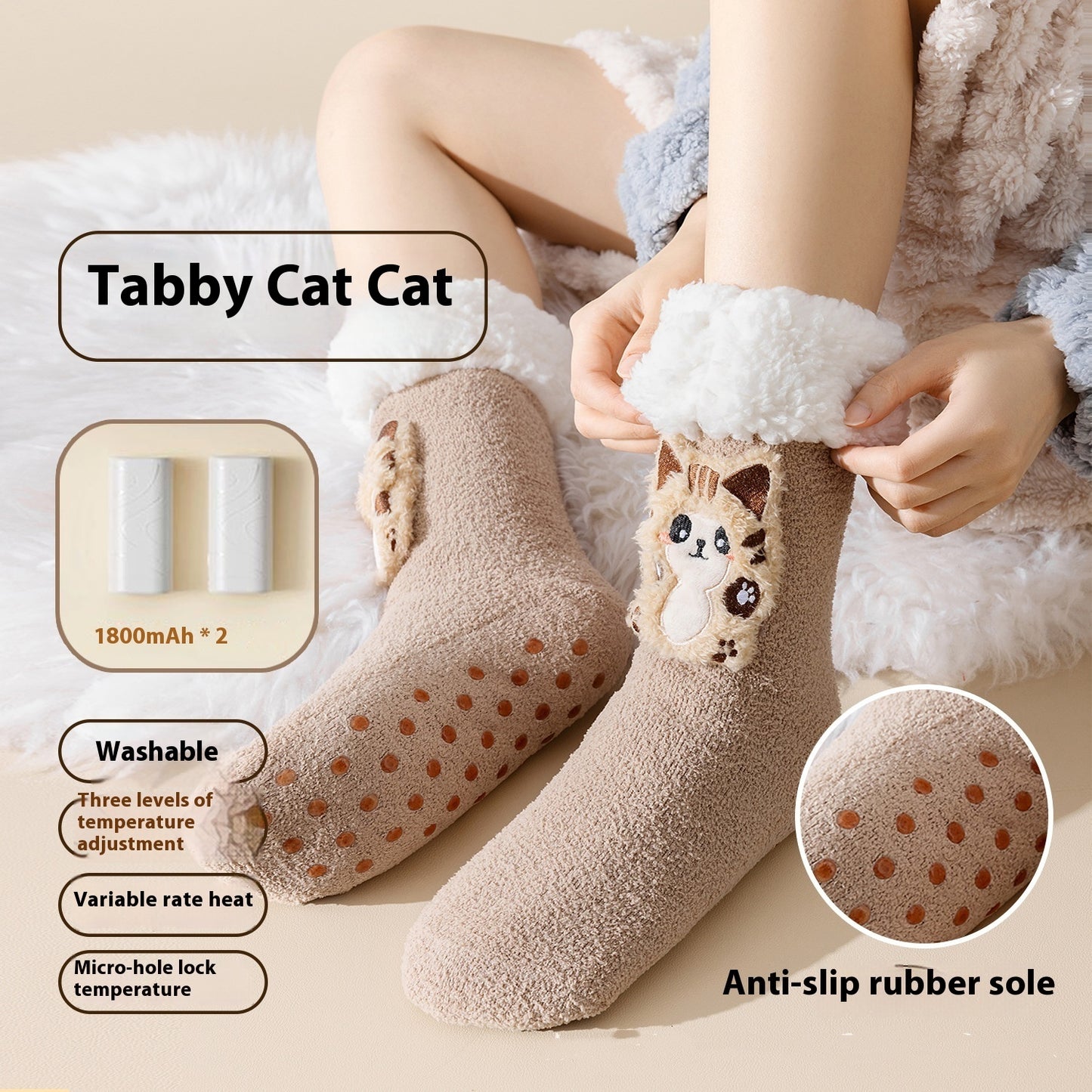 Chaussettes Yumi chauffantes électriques
