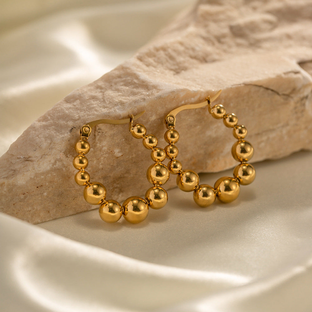 Boucles d'oreilles pendantes en acier inoxydable