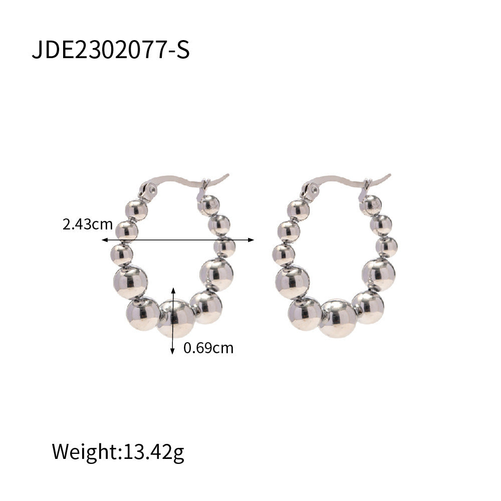 Boucles d'oreilles pendantes en acier inoxydable