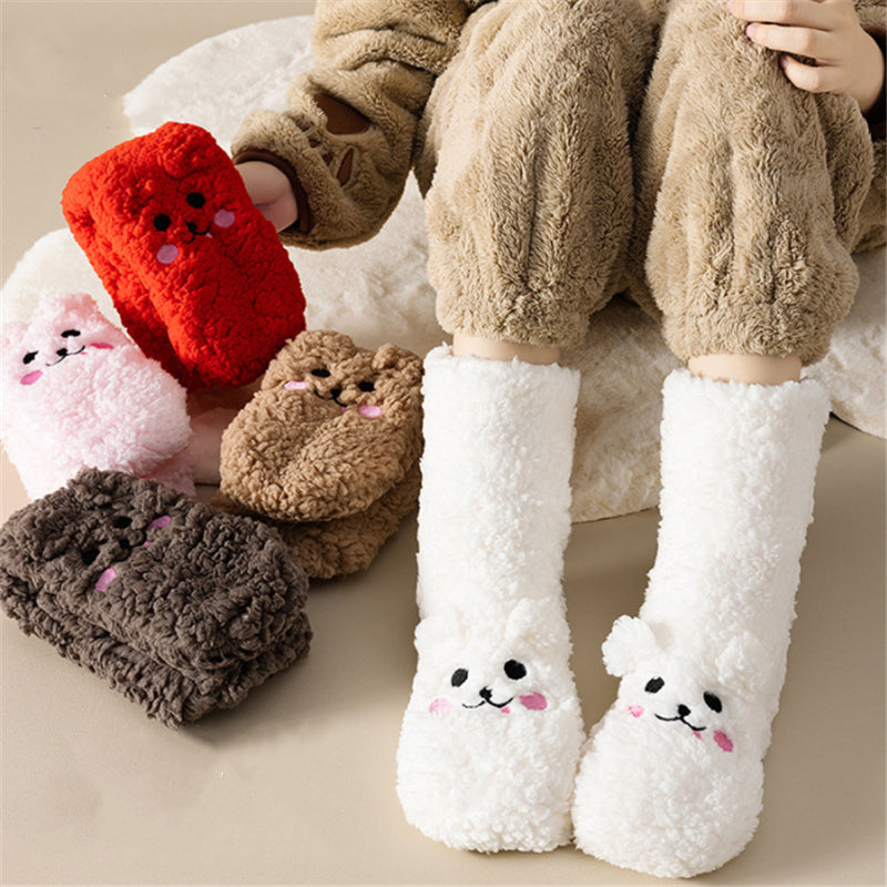 Chaussettes Niuky en velours épais