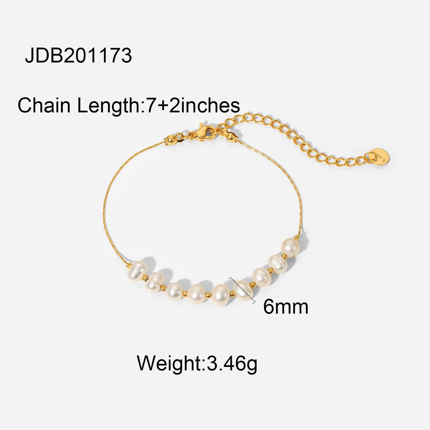 Natural Freshwater Pearl Stainless Steel Bracelet