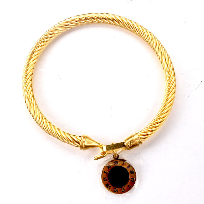 Horseshoe Buckle Stainless Steel Bracelet