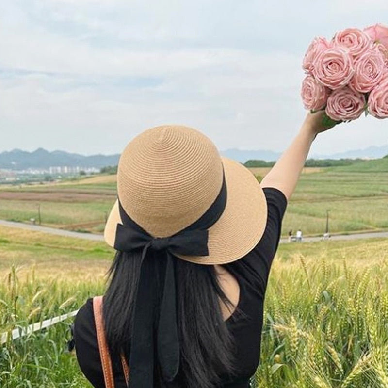 Chapeau pour femme avec nœud français élégant