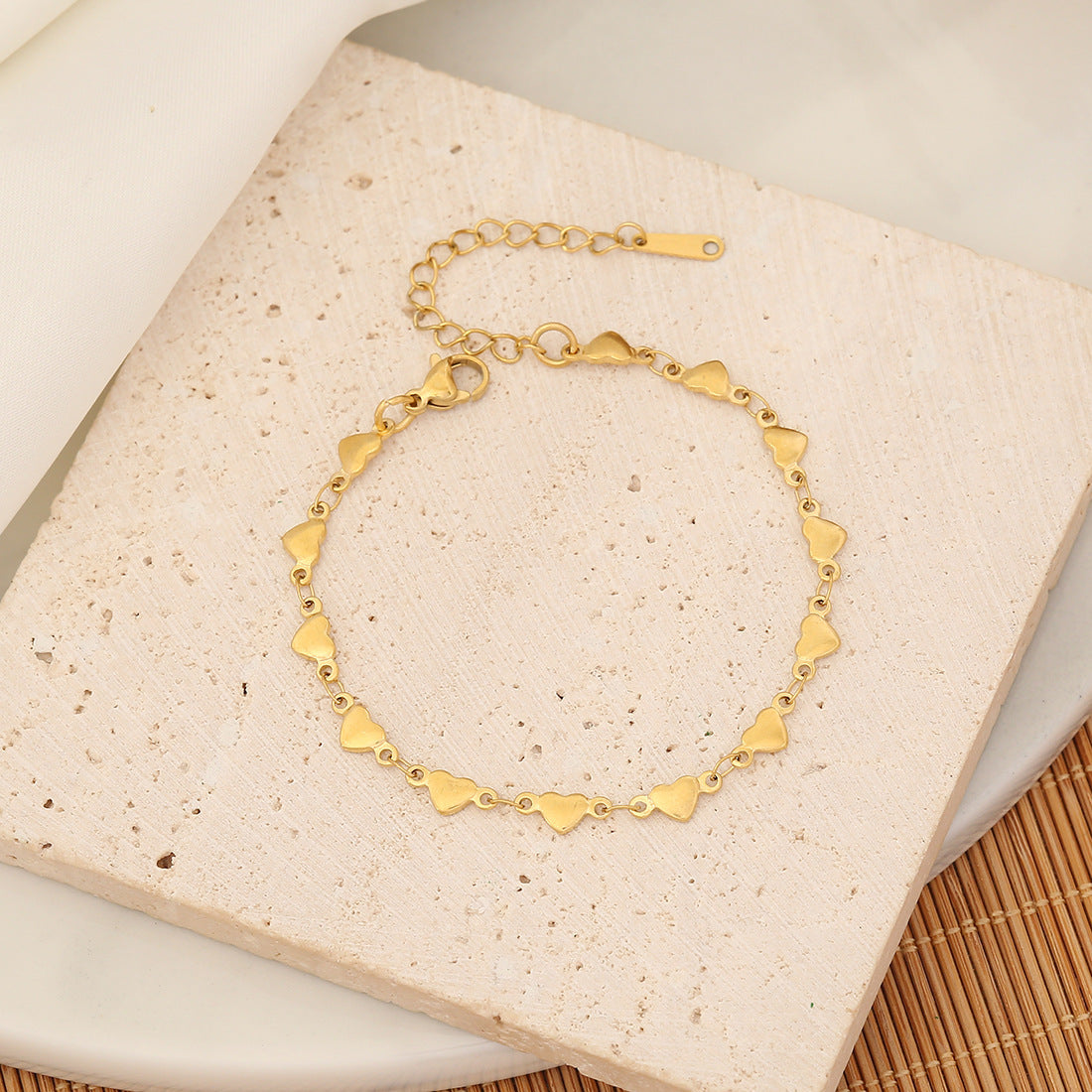 Bracelet chaîne simple en acier inoxydable de niche