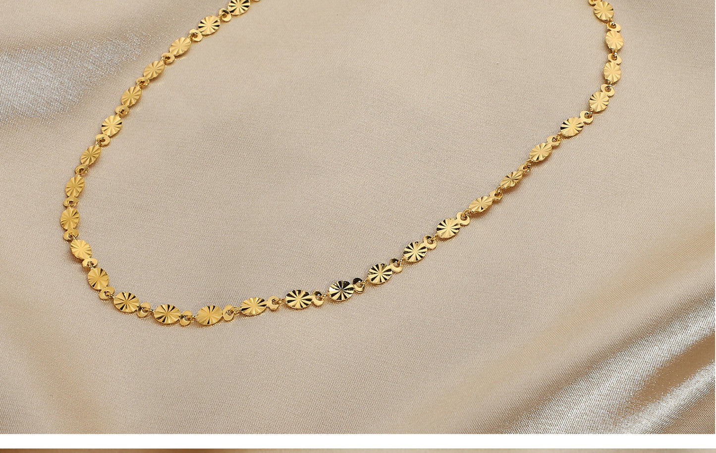 Handmade Flower Chain Bracelet Oval Petal Stainless Steel Bracelet Bracelet Ornament