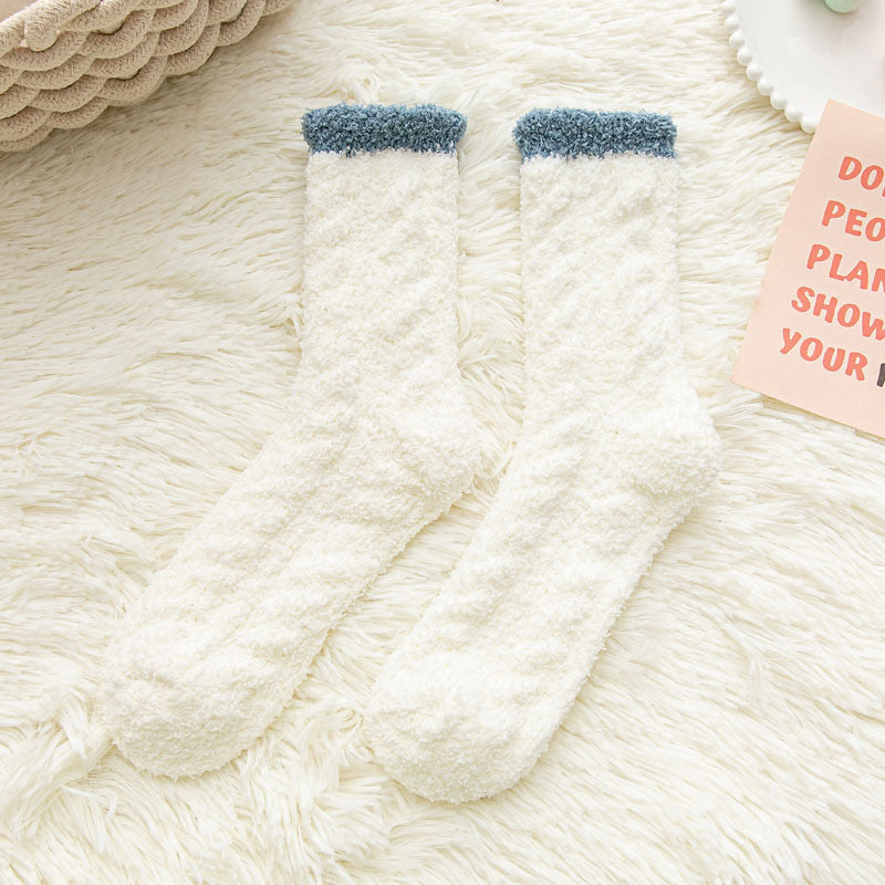 Chaussettes Mugy - épaisses en polaire corail