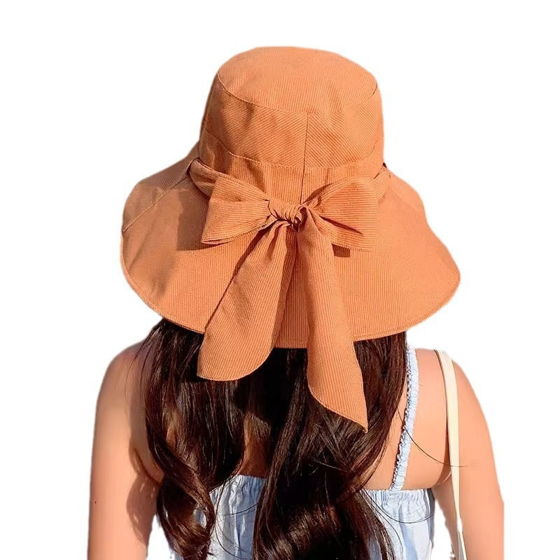 Chapeau tendance et polyvalent avec nœud résistant au soleil