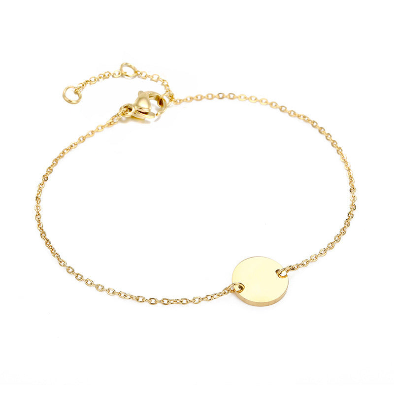 Bracelet en acier inoxydable avec 8 mots