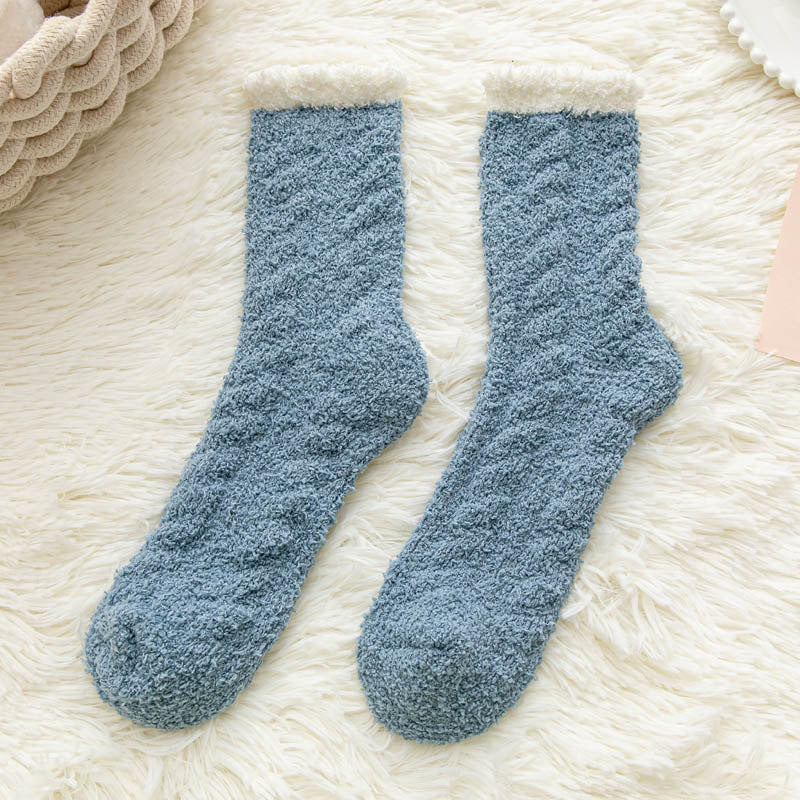 Chaussettes Mugy - épaisses en polaire corail