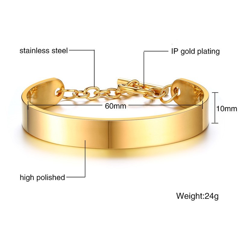 Stainless steel personality bracelet