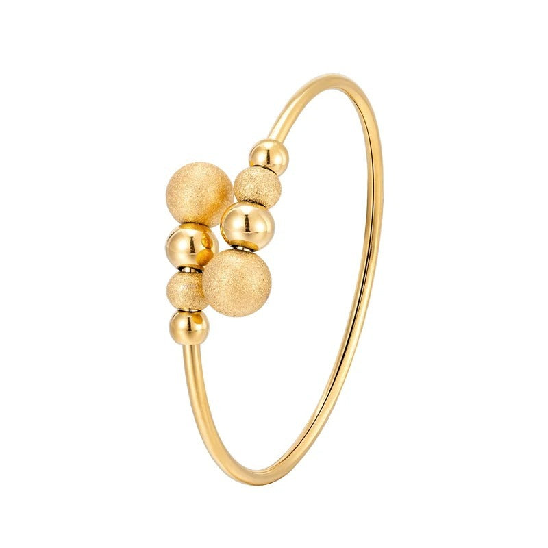 Bracelet à perles en acier inoxydable