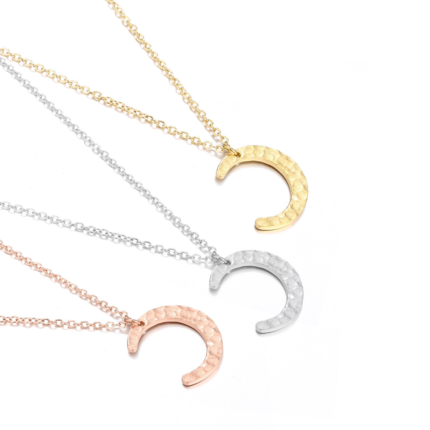 10217 European And American Jewelry Moon Female Necklace L316 Stainless Steel Necklace Clavicle Chain Hot Sale Cross-Border