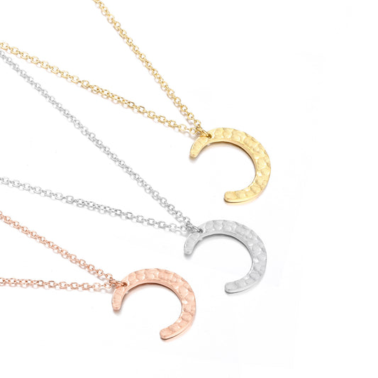 10217 European And American Jewelry Moon Female Necklace L316 Stainless Steel Necklace Clavicle Chain Hot Sale Cross-Border
