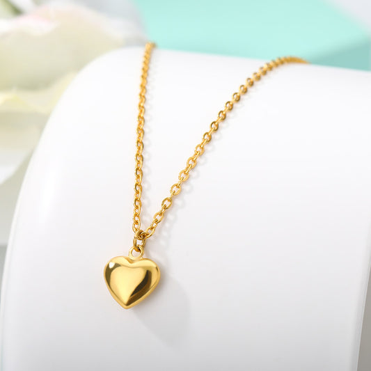 Collier simple en acier inoxydable, tendance japonaise et coréenne, assorti à tout, chaîne de clavicule