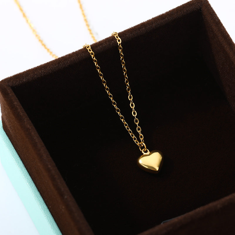 Collier simple en acier inoxydable, tendance japonaise et coréenne, assorti à tout, chaîne de clavicule