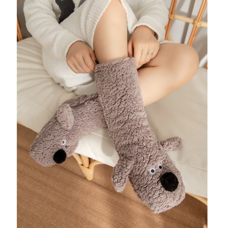 Chaussettes Snuky en peluche