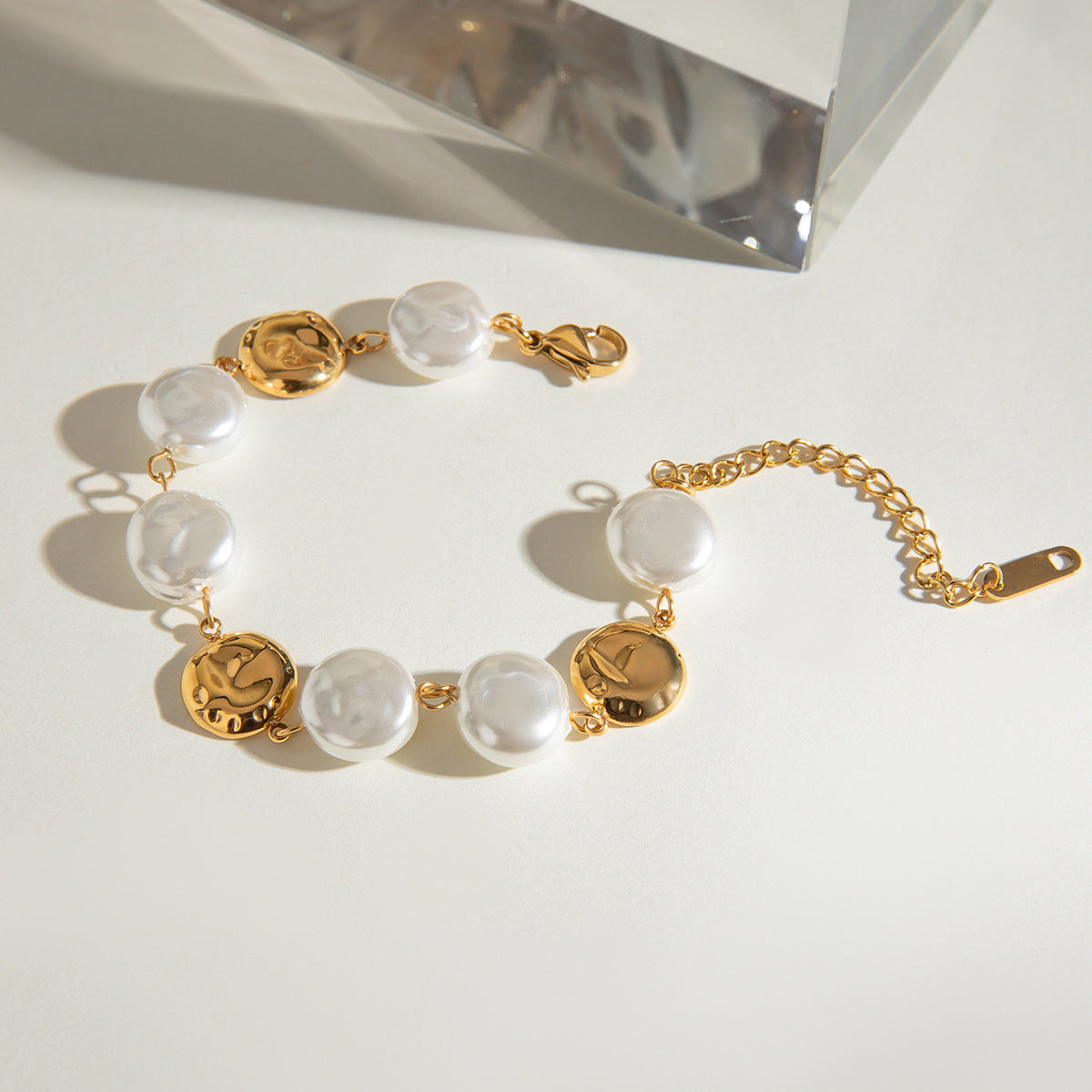 Stainless Steel Pearl Retro Personalized Bracelet