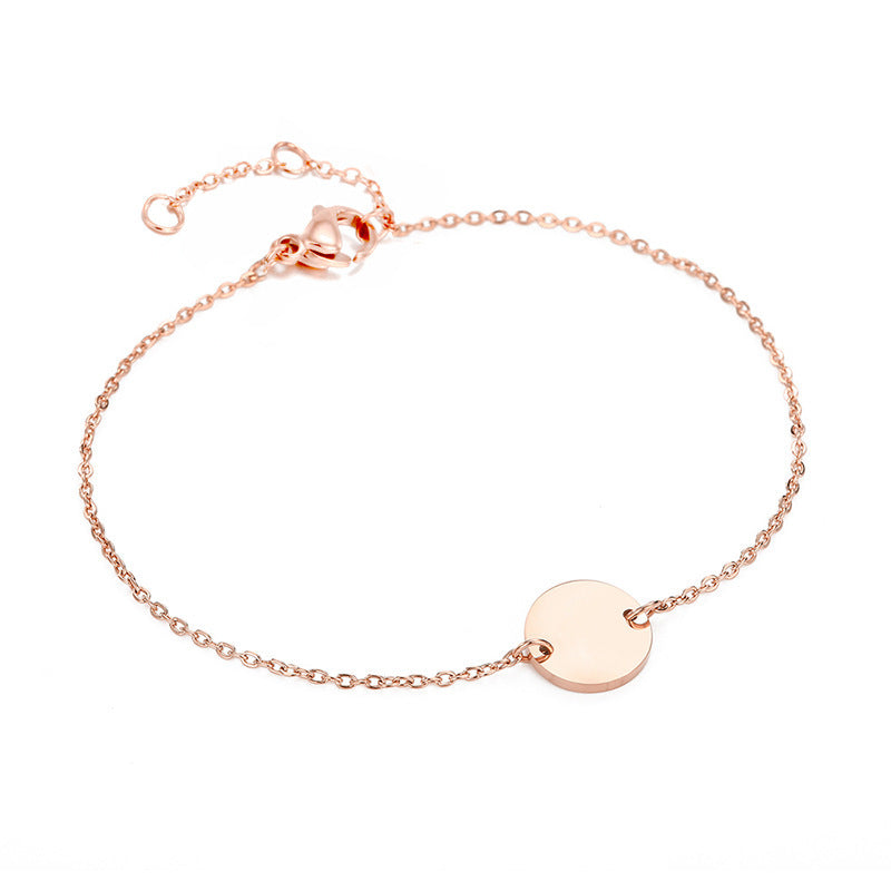 Bracelet en acier inoxydable avec 8 mots