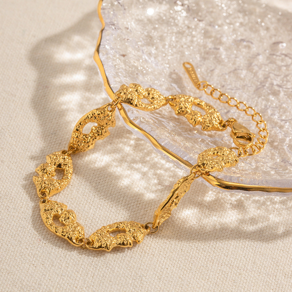 Stainless Steel Vintage Texture Bracelet
