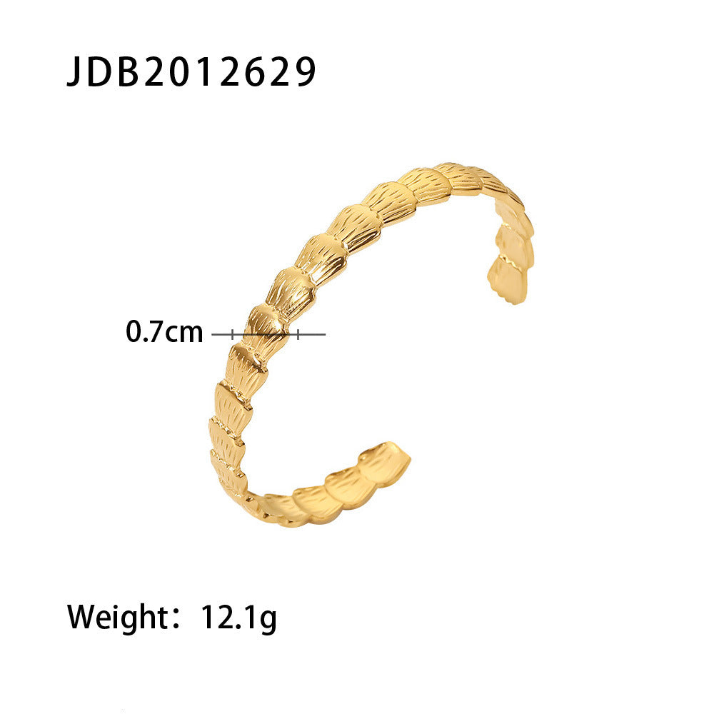 Women's Titanium Steel Bracelet Stainless Steel 18k Gold Plated