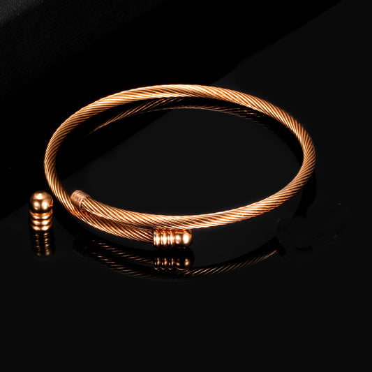 Love Bracelet Cable Wire Stainless Steel Wire Braided Bracelet