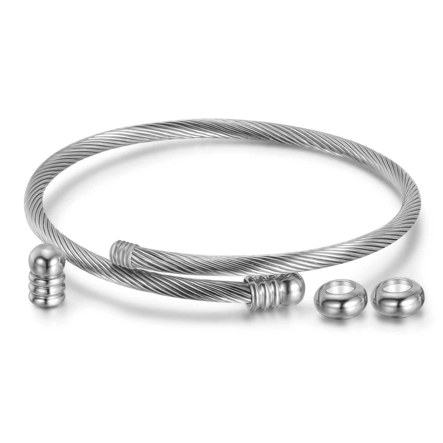 Love Bracelet Cable Wire Stainless Steel Wire Braided Bracelet