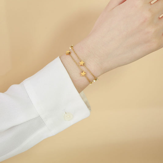 Stainless Steel XINGX Double-layer Bracelet