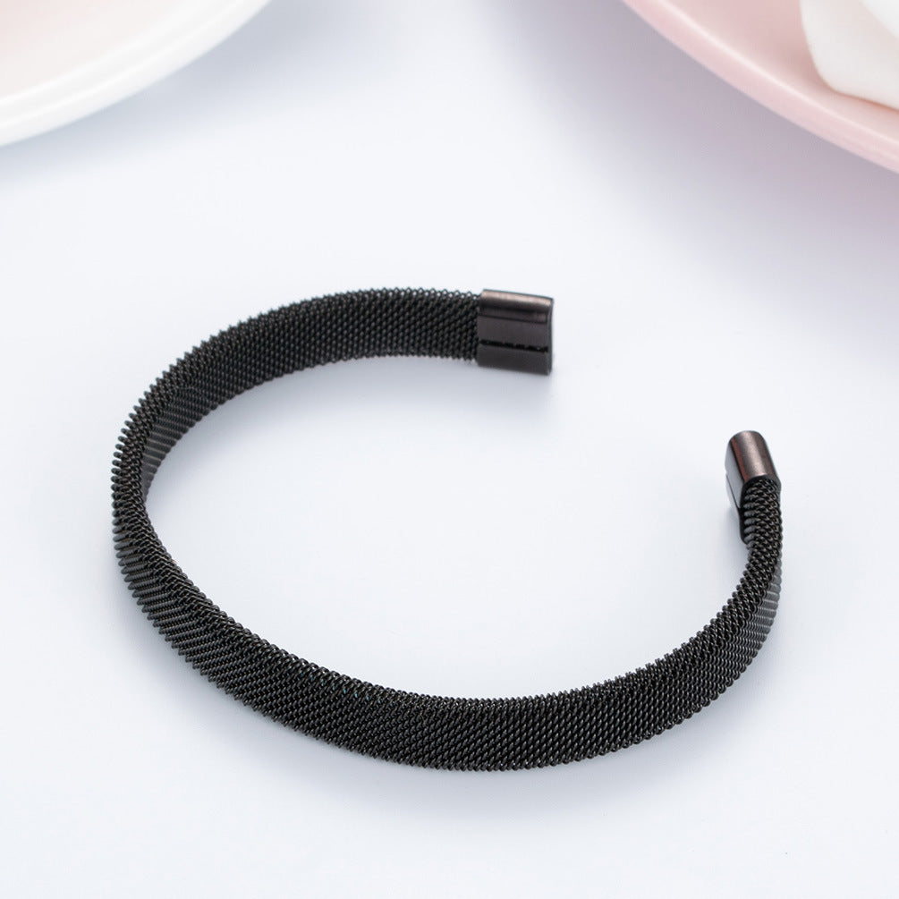 Elastic Stainless Steel Hipster Bracelet