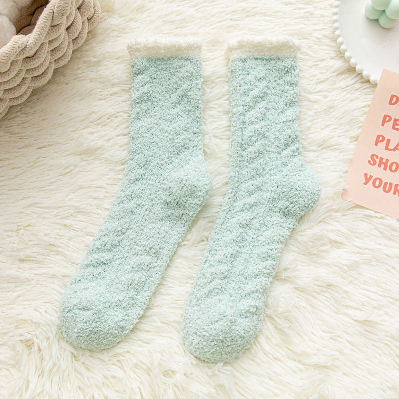 Chaussettes Mugy - épaisses en polaire corail