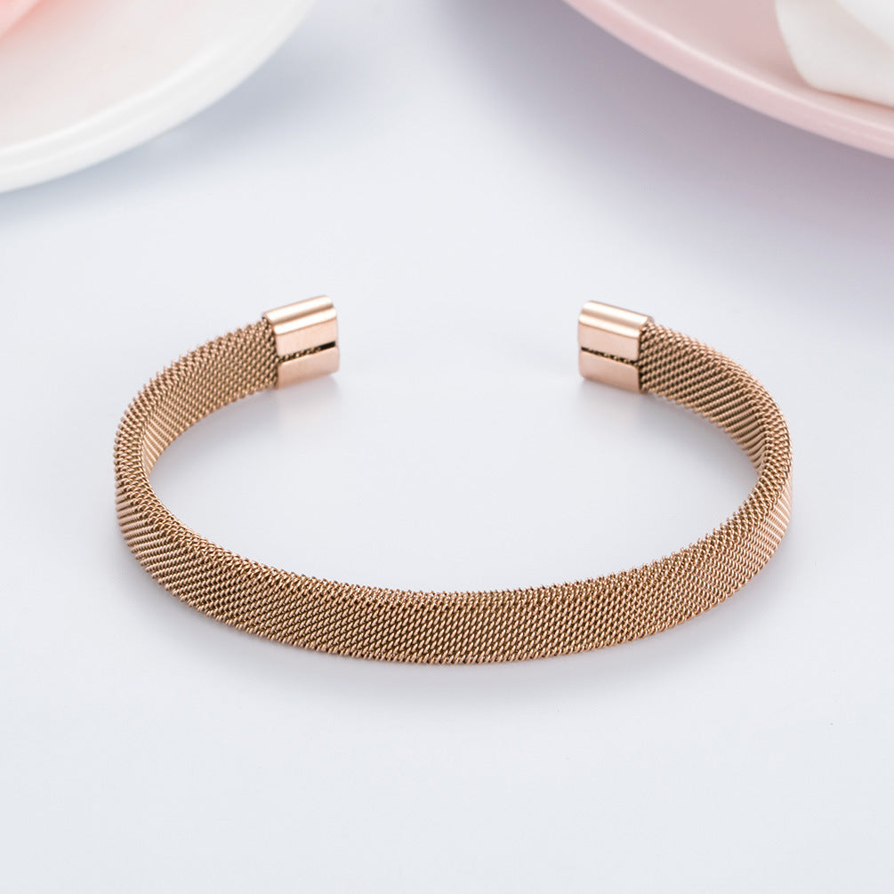 Elastic Stainless Steel Hipster Bracelet