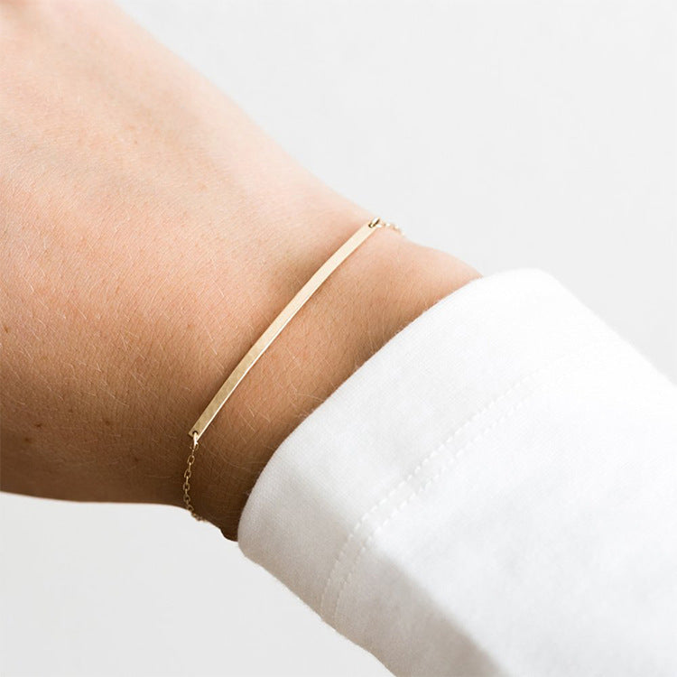 Bracelet simple en acier inoxydable pour femme