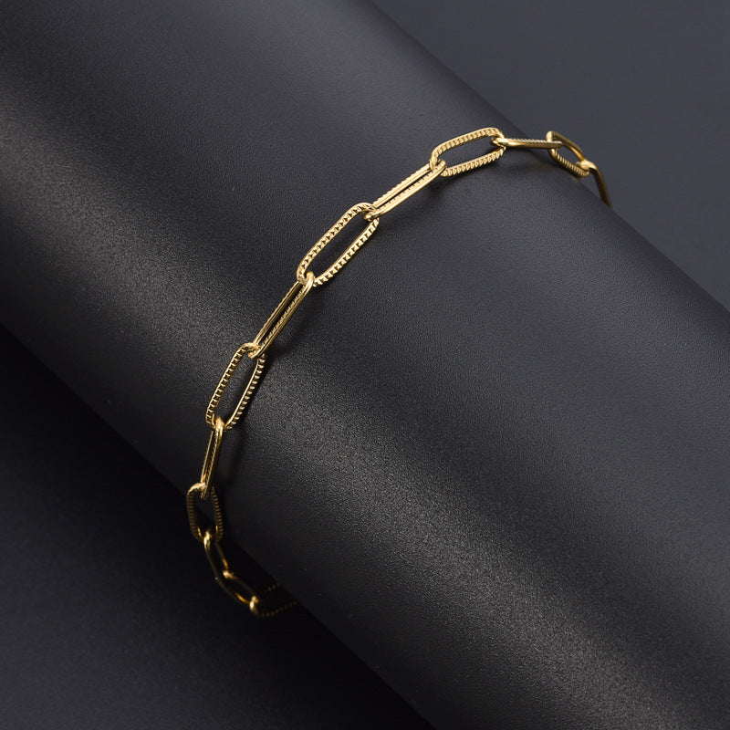 Bracelet ajouré en acier inoxydable galvanisé