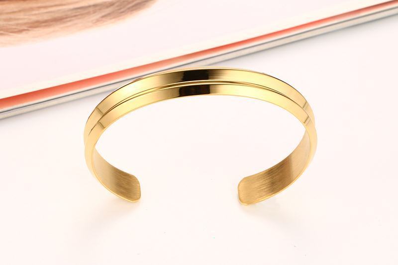 10MM Stainless Steel Fluted Bracelet