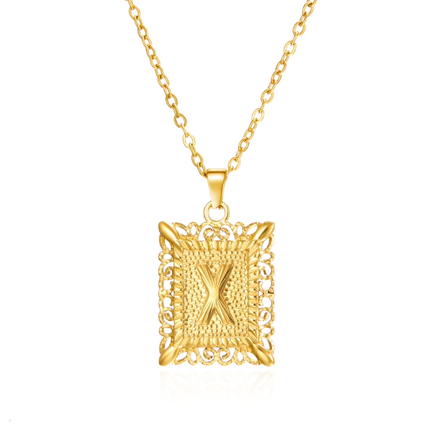 Collier ras du cou en acier inoxydable avec initiales de l'alphabet 26 pour homme et femme, couleur or, idéal pour une fête d'anniversaire ou comme cadeau.