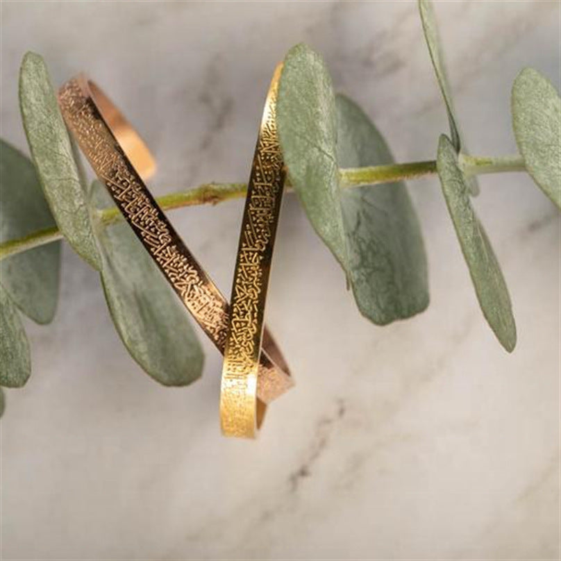 Bracelet en acier inoxydable sculpté pour femme