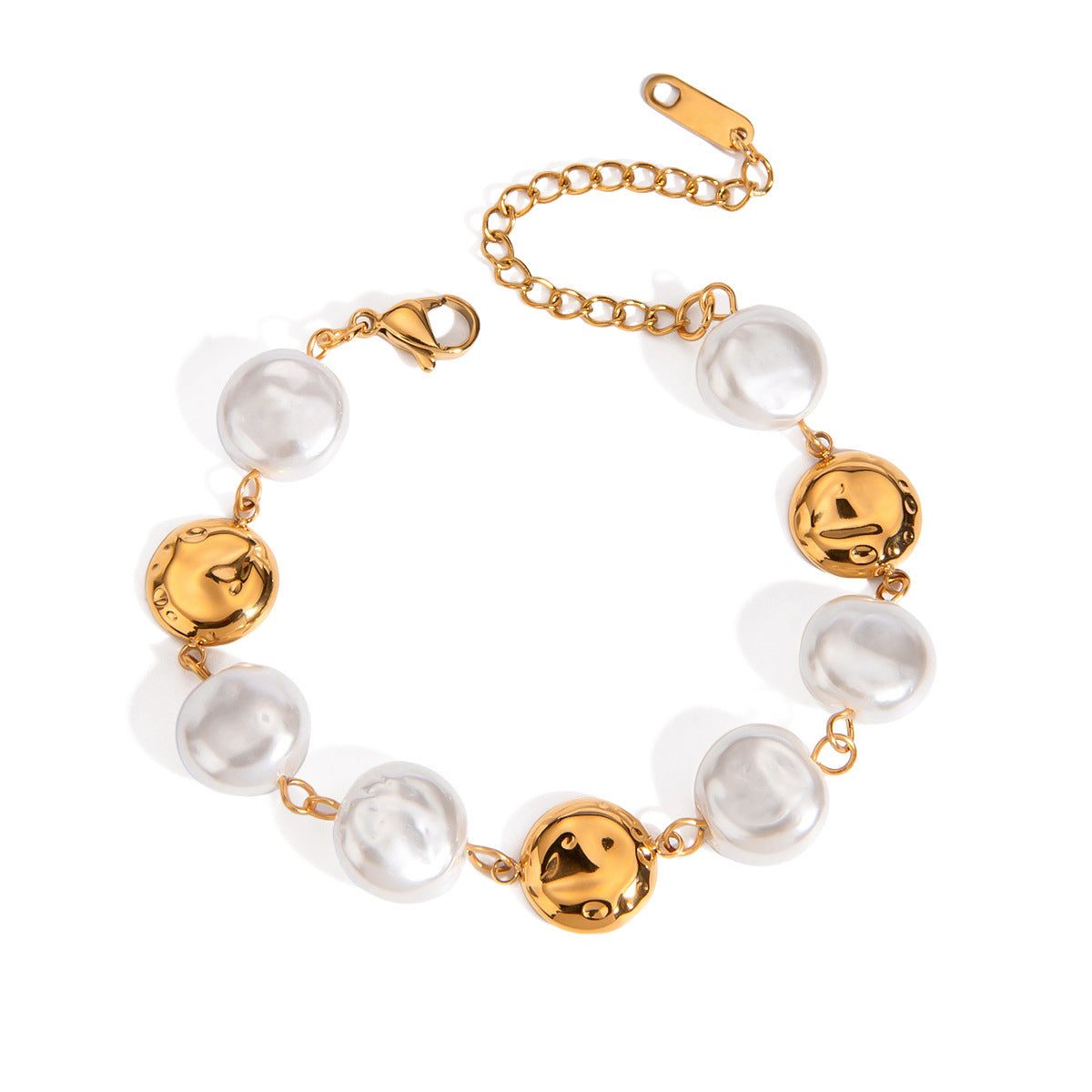 Stainless Steel Pearl Retro Personalized Bracelet