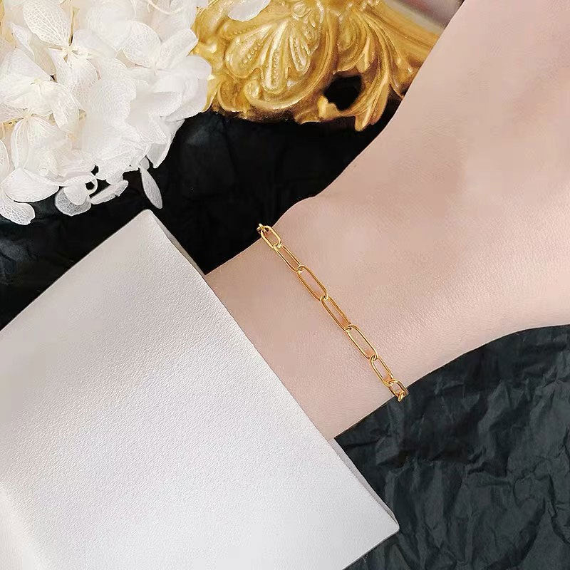 Bracelet ajouré en acier inoxydable galvanisé