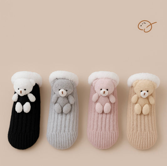 Chaussettes Mika rembourrées et chaudes, en laine d'agneau