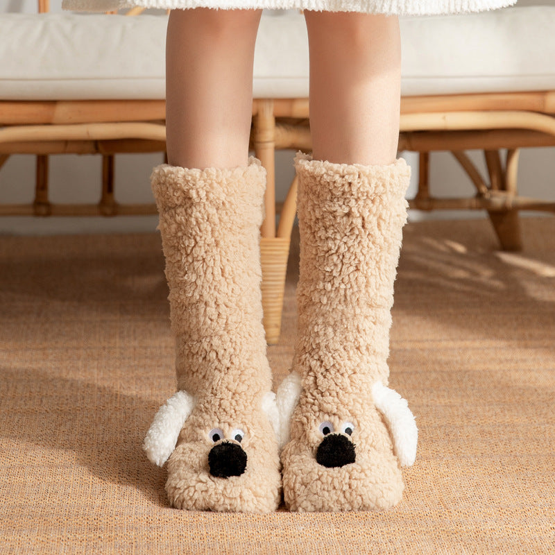 Chaussettes Snuky en peluche