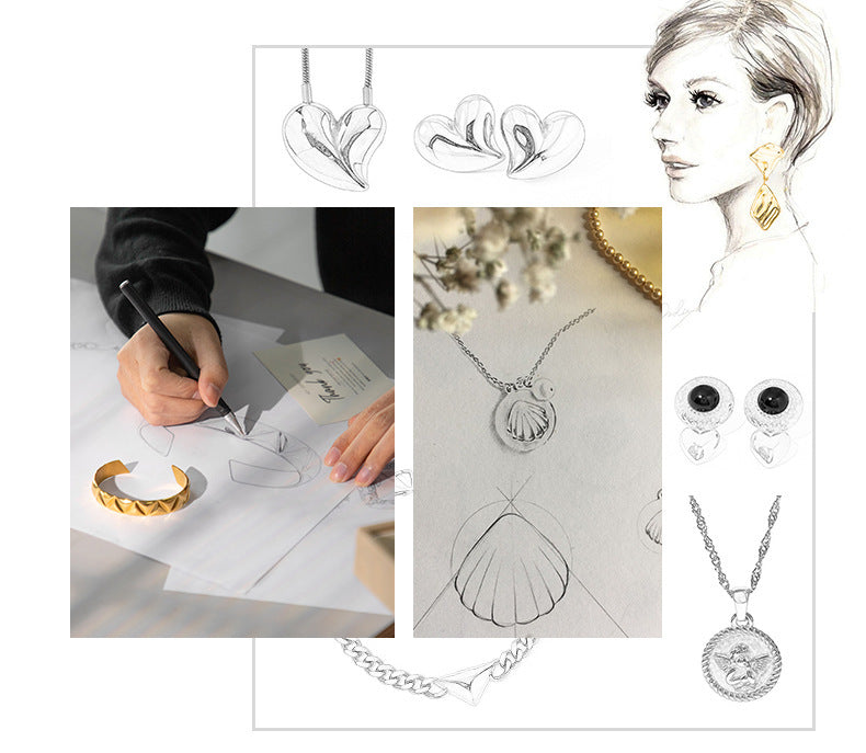 Collier pendentif papillon en acier inoxydable doré 18 carats, exquis et léger